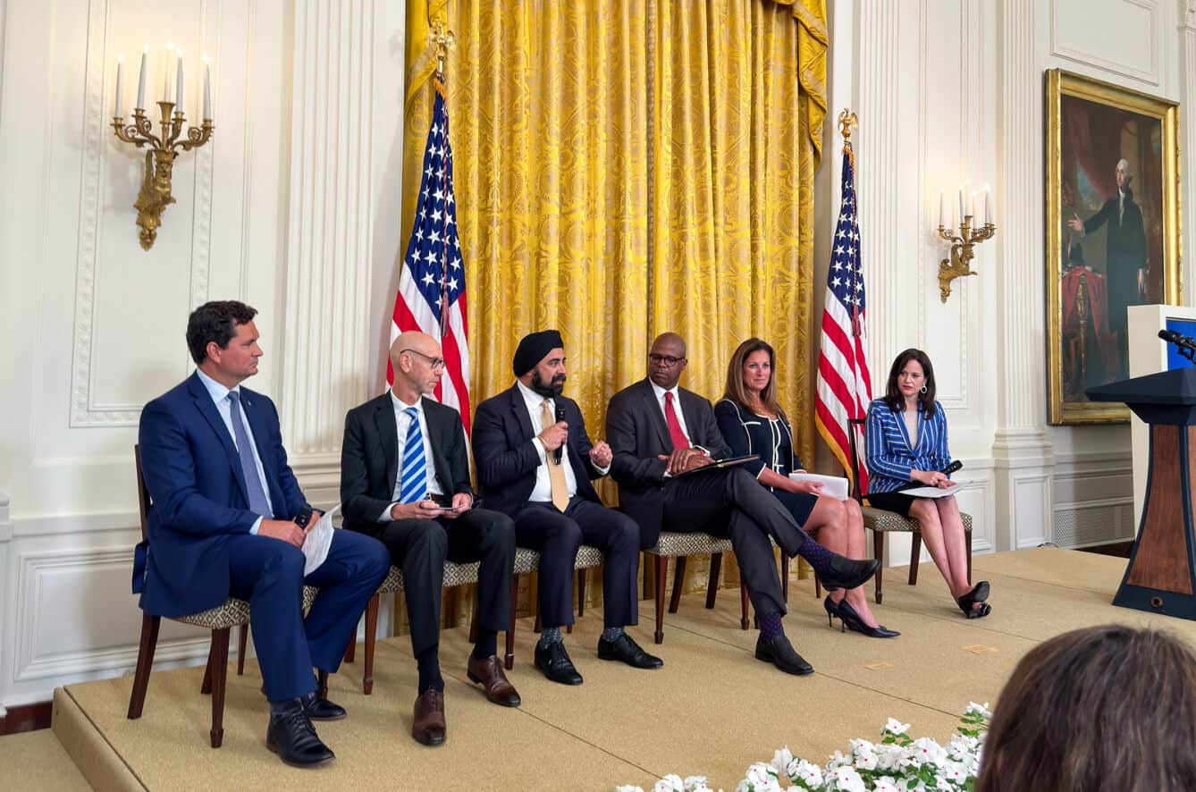 Hardeep Gulati, CEO of PowerSchool, joins a panel of EdTech leaders to discuss cybersecurity at the White House.