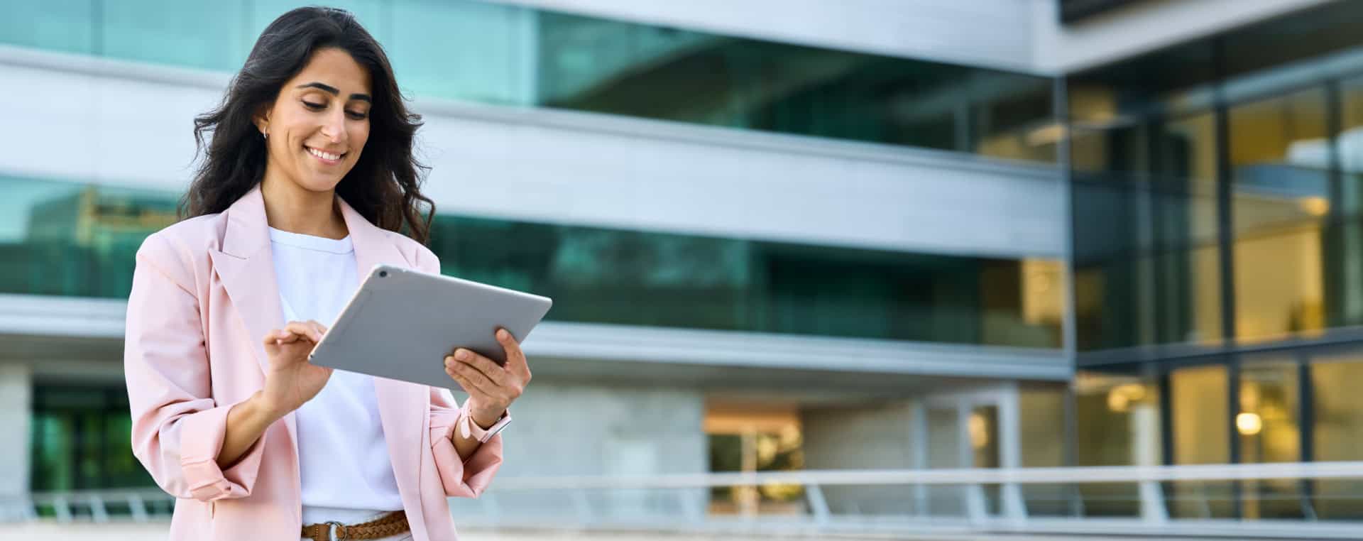 businessplus user on a tablet